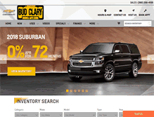 Tablet Screenshot of budclarychevrolet.com